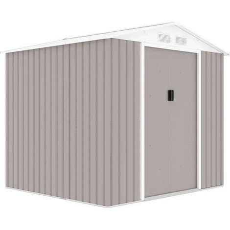 Archer Modell Taupe Gartenhaus Metall 4,07 m²