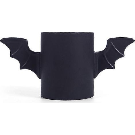 Keramikbecher mit Batman-Motiv, Batman-Flügel, schwarzer 3D-Becher (1/5)