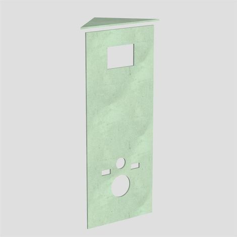 SANIT 17.117.00..0000 Plaques de revêtement pour élément WC d'angle (1/2)