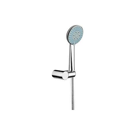 Jika Rio - Set de pommeau de douche, 3 jets, support et flexible 1,7 m, inox/chrome H3651R00043611 (1/3)
