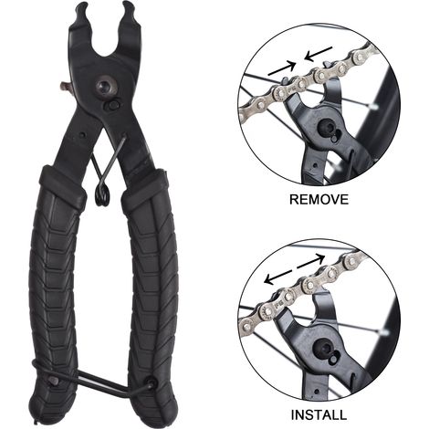 Ensemble d'outils de vélo, pince à maillons, disjoncteur de chaîne, jauge de contrôle avec 3 paires de maillons magiques, ouvre-pince plus proche, indicateur d'usure de coupe (1/5)