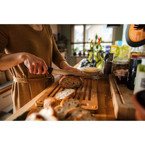 Fiskars 1057538 Coltello da pane Nero Lunghezza 342 mm (1/4)