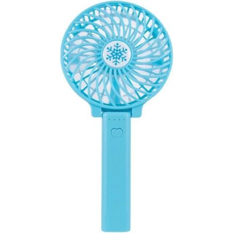 Ventilateur Portable - Pliable - 3 Vitesses - USB Et Batterie Rechargeable - Bleu - 220x105x35 mm