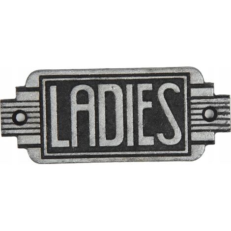 Plaque en fonte « Dames » Dames