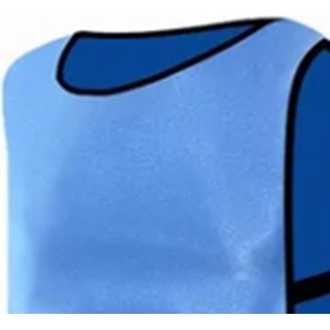 6er-Pack Fußballtrainingswesten, leuchtende Farben, hoch saugfähig, geeignet für Trainingseinheiten von Erwachsenen-Fußballmannschaften, blau. (1/5)