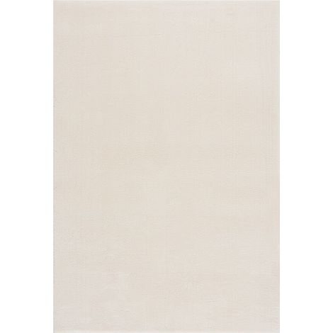 Tapis shaggy blanc crème 240x305 cm polyester vidaXL (1/5)