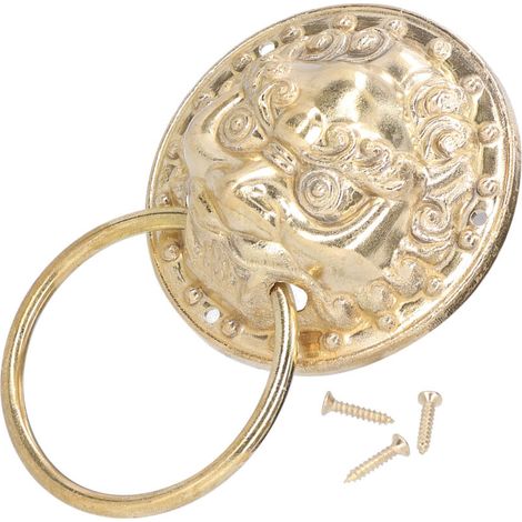 Poignée d'anneau de porte Antique, heurtoir de porte en laiton, raccords de quincaillerie pour porte de Patio (1/5)
