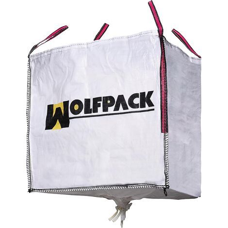 Großer Arbeitssack aus Bast, 90 x 90 x 90 cm, mit Ventil. Maximale Trockenlast: 1000 kg.