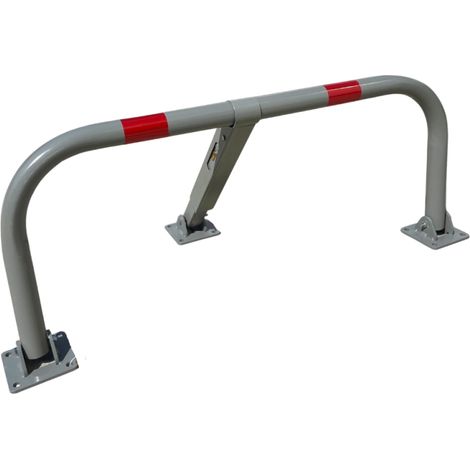 Secury-T – Arceau de parking manuel en acier – Cylindre à clés avec 3 clés – Accessoires de fixation fournis – Dimensions L1090 x l480 x h60mm