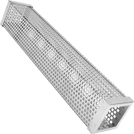 Quadratisches Räucherrohr aus Edelstahl für Holzkohlegrills, Grillzubehör, 30,5 cm (12 Zoll) (1/5)