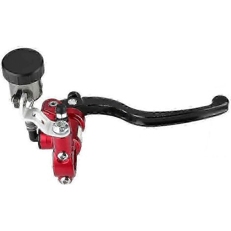 Levier d'embrayage hydraulique droit pour moto, maître-cylindre, pompe de frein à poussée droite (rouge) E2u-03( ) (1/5)