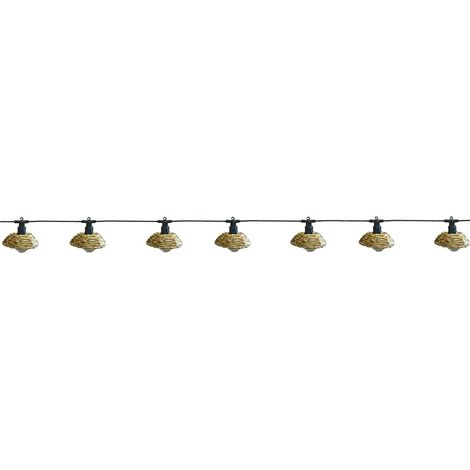 Guirlande lumineuse d'extérieur COTTAGE 5,70 m – 10 globes transparents blanc chaud – IP44 – Alimentation secteur – Ambiance chaleureuse – Lumi Jardin