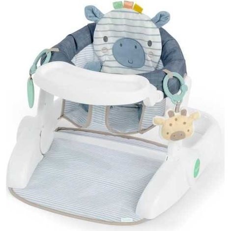 INGENUITY Baby Learning Seat -Casi the Zebra- provides support for baby. 3 seat positions. activity tray (1/3)
