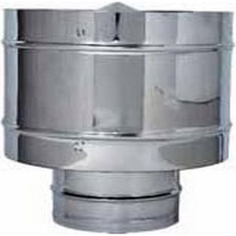 Fumaiolo Fisso Antivento Inox Tondo (Attacco Femmina) Ø cm. 8
