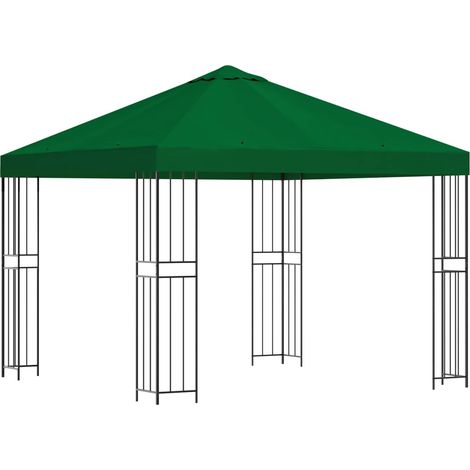 Pavillon 3 x 3 m Vert Polyester et Acier 190 gsm vidaXL (1/5)