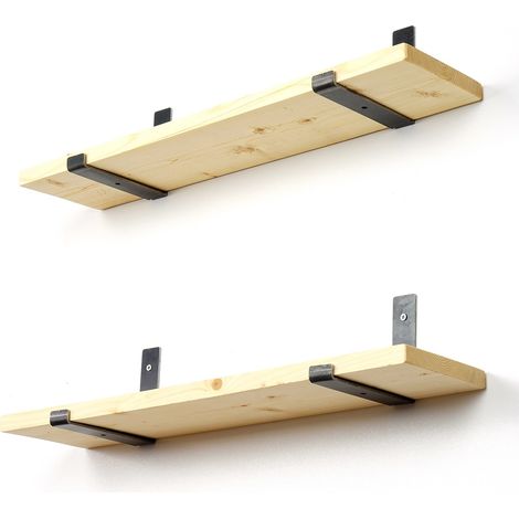 Estantería, librería, estante de pared Shelf Negro Roble (1/5)