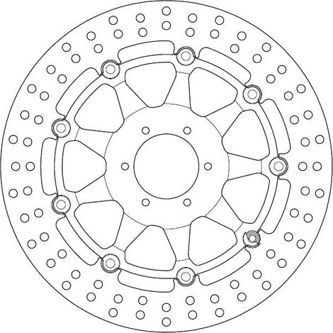 Disque de Frein flottant Cagiva - Homologué TÜV