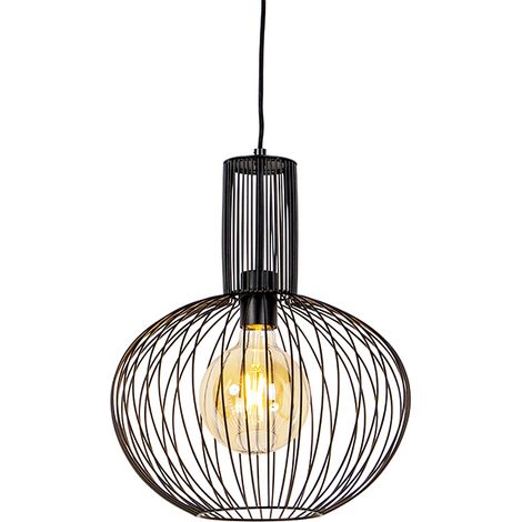 Design Hängelampe schwarz - Wire Bake