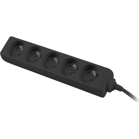 LANBERG REGLETA 5 TOMAS 1M PARA SAIS PS0-05E-0100-IEC-BK