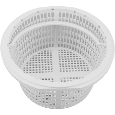 QORVA-Panier De Skimmer Piscine, 19cm Filtre Skimmer Piscine, Panier D'Écumoire De Pisci-ne Rechange avec Poignée, Accessoires De Pisci-ne pour Enlever Les Feuilles Et La Saleté