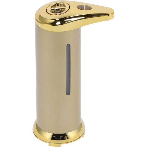 Distributeur de savon liquide automatique à capteur infrarouge Toucess 250 ml pour salle de bain, couleur or. (1/5)