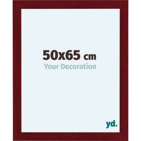 yd. - Cadre photo 50x65 - Vin Rouge Patine - MDF - Como (1/5)