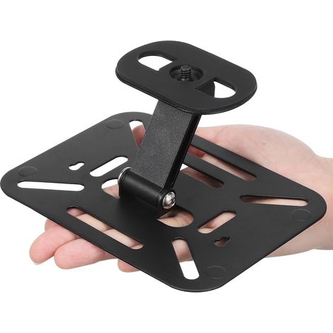 Support Pliable en Métal pour Projecteur de Bureau Noir, Compact et Rapide à Plier, pour Bureau et Voyage (1/5)
