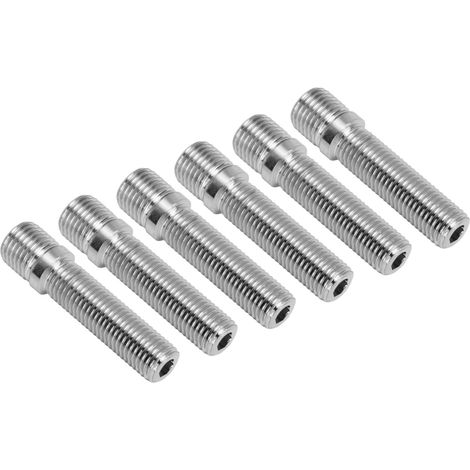 Lot de 20 Goujons de Roue Allongés 58mm, Boulons de Conversion 41mm de Portée, Filetage M14x1.5 à M12x1.5, Adaptateurs pour Jantes (1/5)