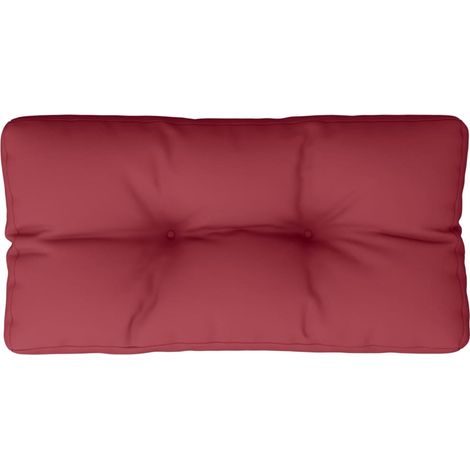 Maison Exclusive - Cojín para sofá de palets de tela rojo tinto 8