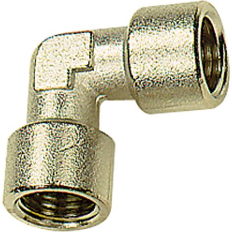 Riegler Winkelstück, innen/innen, G 1, SW 30, Messing vernickelt (1/3)