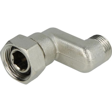 Raccord à visser excentrique en S 1/2'' x écrou à chapeau 3/4'' 30 mm