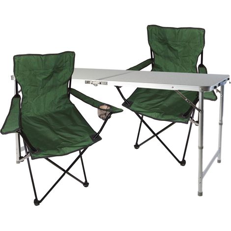 3-teiliges Campingmöbel Set grün-MMC330872+2xMPO2432 (1/4)