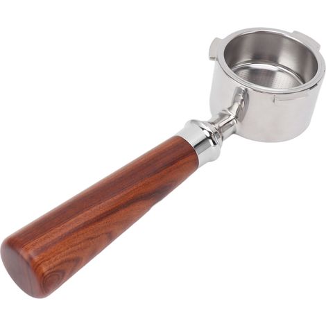 Porte-filtre 51 mm à 3 oreilles pour machine à café, avec panier-filtre, poignée en bois et porte-filtre sans fond, compatible avec le modèle EC0680 Type 1.