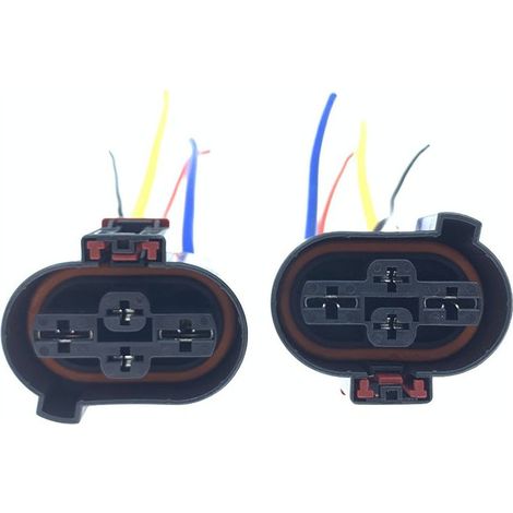 Connecteur de ventilateur électrique de radiateur compatible avec Audi, Volkswagen, New Passat, Magtotan, Sagitar, Lavida, Octavia, Tiguan -- JB1877-4P