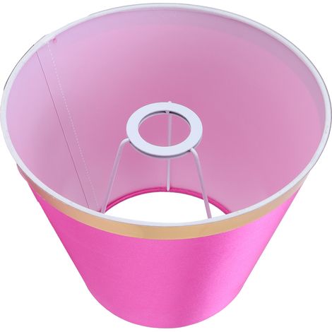 Abat-jour en tissu style européen moderne pour lampe de table ou lampadaire E27 - PX131 rose rouge (1/5)