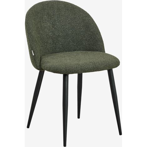 Set di 4 sedie da pranzo in tessuto bouclé Kana SKLUM            