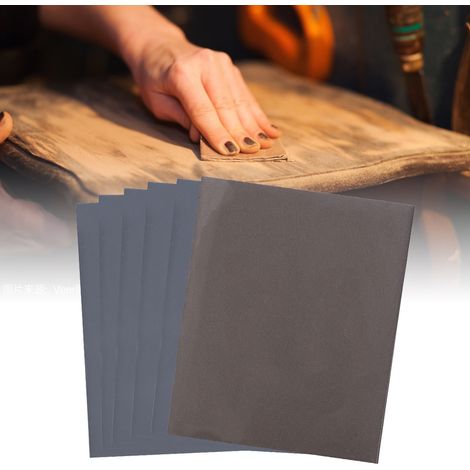 100 feuilles abrasives imperméables marron grain P2500 pour usage humide et sec (1/5)