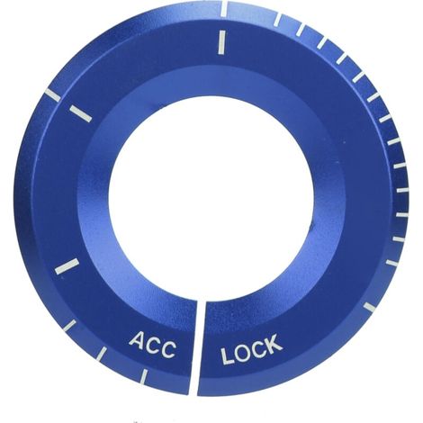 Anneau décoratif de commutateur d'allumage, accessoire automatique de remplacement pour MercedesBenz classe A (bleu) (1/5)