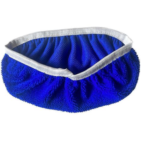 Recharge de serpillière professionnelle en microfibre lavable et réutilisable pour sols stratifiés, bois, vinyle et stratifié.-Blue S (1/5)