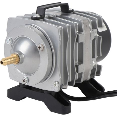 Pompe à air électromagnétique efficace et silencieuse en alliage d'aluminium pour aquarium, bassin de jardin ou marché aux poissons (1/5)