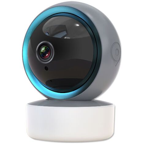 QORVA- Caméra pour animaux de compagnie, avec interphone bidirectionnel, détection de mouvement intelligente en intérieur, pour la sécurité de la maison, Wi-Fi, PTZ pour chien, prise de vue à 355° et (1/5)