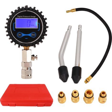Kit de Testeur de Compression, Jauge de Compression à écran LCD de Haute Précision, 4 Unités Portables pour Moteurs à. (1/5)