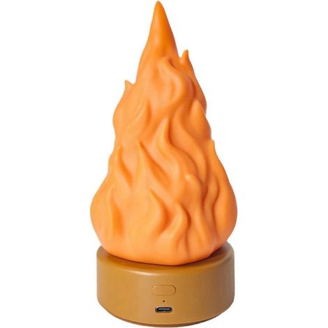 Lampe à flamme, lampe de bureau LED résistante aux intempéries, 8,7 x 8,7 x 17,7 cm, éclairage d'ambiance Halloween pour jardin et camping (1/5)