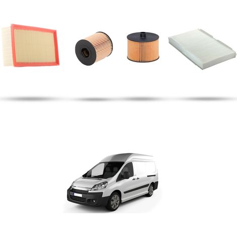 Kit tagliando 4 filtri compatibile con Citroen Jumpy II 2.0 Hdi 100kw dal 2007 (1/5)