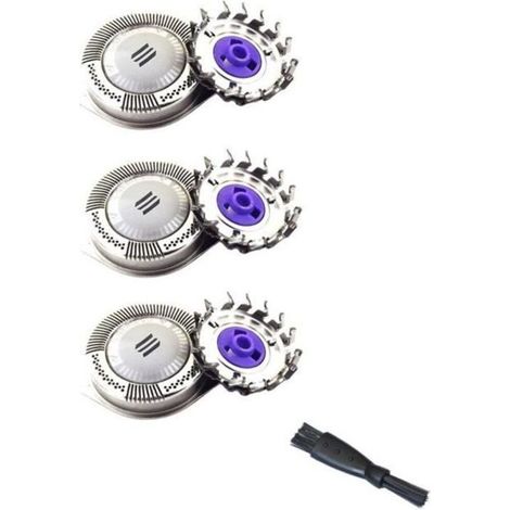 [JAMAIS UTILISÉ]Oral-Q Ersatzscherköpfe für Philips PT739, PT737, PT727 und HQ8 – 3er-Pack + Reinigungsbürste