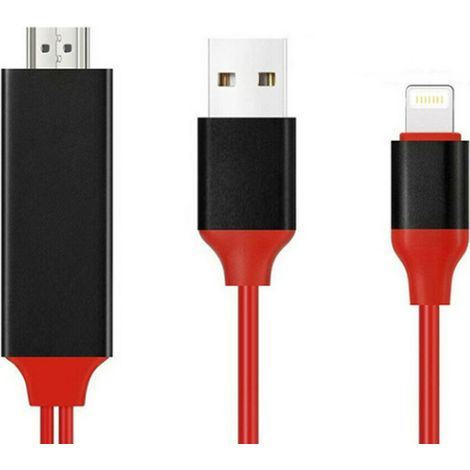 Adattatore Da Lightning A HDMI HDTV Cavo 2 Metri Per Smartphone Android A TV Monitor Proiettore (1/3)