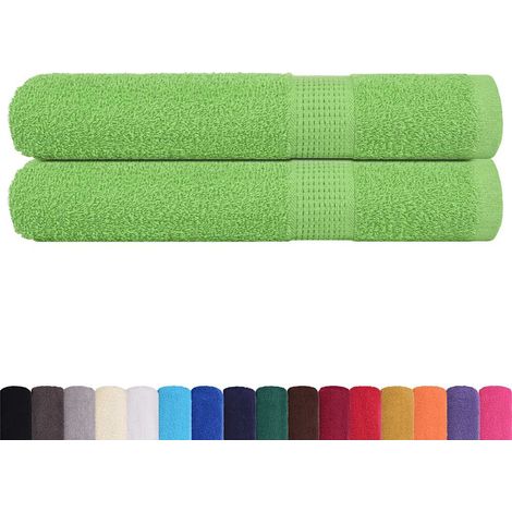 Sauna Towels "FROGN" 2 pcs Apple Green 80x200 cm 360 gsm vidaXL