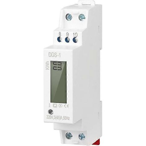 Compteur électrique monophasé à mesure directe avec écran LCD (1/5)