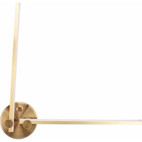 Applique murale LED design 2 bras rotation 300° luminaire mural orientable câblé barre lumineuse éclairage de fond chambre salon (1/5)
