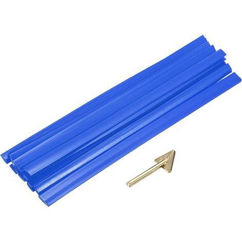 15 Pcs Tiges De Soudure Plastique 8 Pouces 9.5mm x 200mm Bleu (1/5)